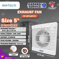 Exhaust Fan Pengishap Udara Kecil Wall Tembok 5 Inch Eksos Dinding