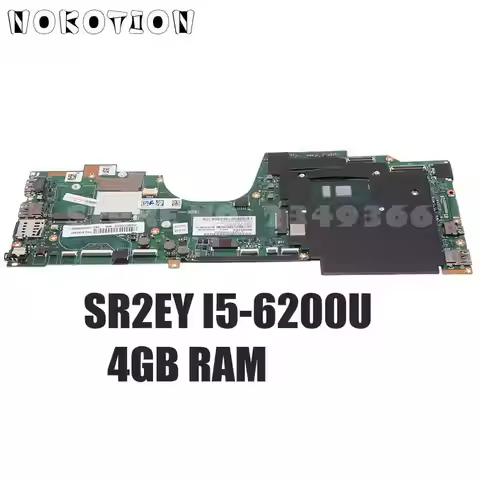 NOKOTION Laptop Motherboard For Lenovo Yoga 260 AIZS3 LA-C582P 01AY887 01AY885 01AY801 01AY797 01AY8