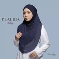 Dhaja Claudia Navy Blue 💯 Authentic Tudung Sarung Premium