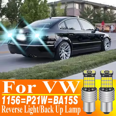 2pcs P21W BA15S Led Reverse Light Bulb Lamp Canbus For VW Passat B5 B5.5 B6 CC Golf MK3 MK4 MK5 MK6 