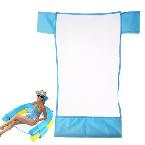 Summer Pool Float Chair Foldable Floating Row Swimming Pool Water Chair Pool Lounger Net 50X43cm ( F