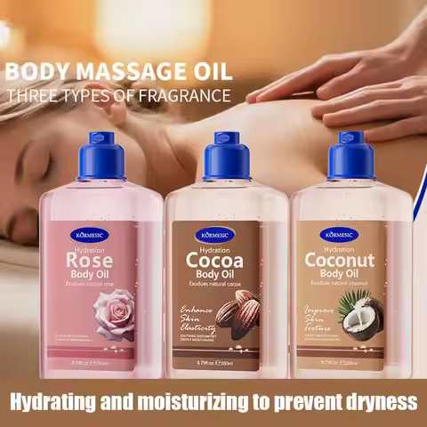 KORMESIC Coconut Moisturizing Body Oil Massage Essential in Body Skincare Care English Massage Oil O