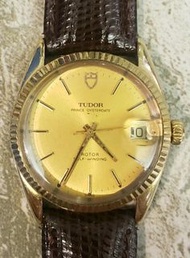 超新勁靓真品少有好狀態中古TUDOR~75205~18K黃金套全自動日曆