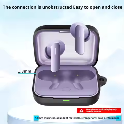 Anti-fall Soft Silicone Wireless Bluetooth Earbuds For Realme Buds Air7 Protective Earphone Cover Ea