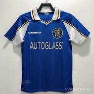 Retro Shorts SSS + 97-99 Chelsea Home High Quality Short Sleeve Football Jersey