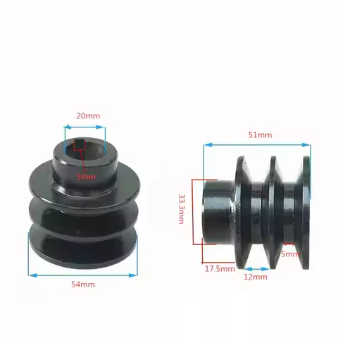V Belt Pulley Bore Die Double Groove For Honda 168F 170F GX110 GX120 GX160 GX200 7HP ATV Go Kart Eng