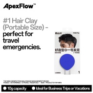 ApexFlow Men Travel Kit 10g Each | Portable Travel Size Styling Set No.0 Cream + 1 Clay + 2 Wax + 3