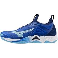 Mizuno Volleyball Shoes Wave Momentum 3 Club Indoor Wide Lightweight Basketball Blue x White Navy 27