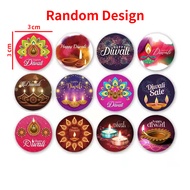 2023 Deepavali Decor Sticker Diwali Diyas Gift Stickers deepavali decorations items diwali decorations