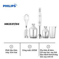 Máy Xay Sinh Tố Cầm Tay PHILIPS HR2537/00 - Máy xay mini xay thịt đồ ăn dặm gia vị đánh trứng