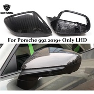 For 2019+ Porsche 911 992 Taycan 9J1 Turbo S LHD & RHD Replacement Real Dry Full Carbon Fiber Rear V