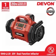 DEVON 5940-Li-20 20V Lithium-ion Dual Function Inflator (SOLO/SET)