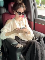 Áo Sơ Mi Chống Nắng Mùa Hè Dáng Rộng Kiểu Pháp Thanh Lịch Áo Khoác Ngoài Nửa Thân Cho Nữ Mùa Hè 2023