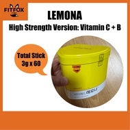 Korean Supplement LEMONA C750 High Strength Version Vitamin B2 B6 Vitamin C Powder Stick 3g x 60pcs 