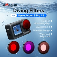 For DJl Osmo Action 5 Pro/4 Waterproof Filter DJI Diving Protective Mirror Anti Fog Sports Camera Fi