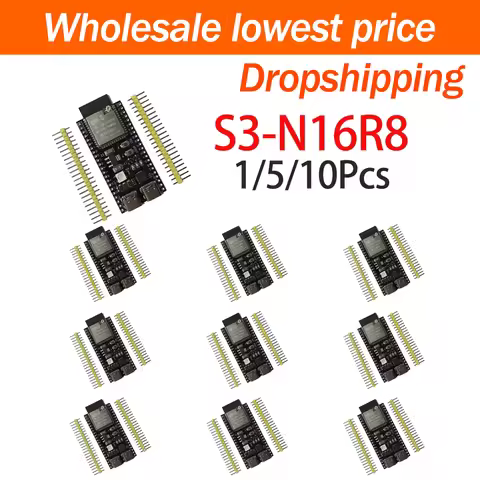 1/5/10Pcs ESP32 S3 Development Board Onboard S3 N16R8 Module AI Voice Chat Robot Project DIY Develop
