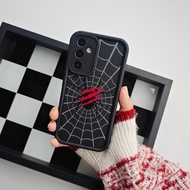 For Motorola MOTO G86 G06 G85 G64 G54 E15 Silicone Black Cobweb Full Protective Case Cover Casing