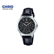 Casio General LTP-V300L-1A Black Leather Band Women Watch