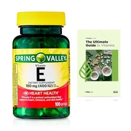 Spring Valley Vitamin E Heart Health Dietary Supplement Softgels, 180 mg (400 IU), 100 Count + Exclu