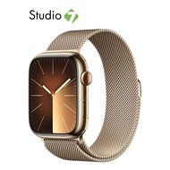 Apple Watch Series 9 GPS + Cellular Stainless Steel Case Milanese Loop by Studio 7