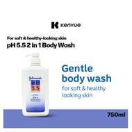 Johnson's pH5.5 2in1 Body Wash with Moisturizers 750ml