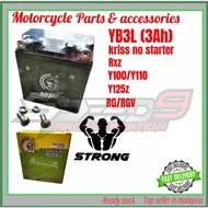 BATTERY GEL YB3L Y100 Y110 KRISS no starter RXZ Y125Z RG RGV TXR ZXR150 KR150 Dinamik battery yb3 L 