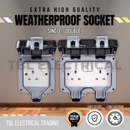 🔥SIRIM🔥Weatherproof Outdoor Switched Socket 13A Single / 13A Double IP66 SOCKET SUIS ELEKTRIK