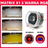 PROJECTOR BILED MATRIX X1 4.5 3 COLOR RGB 4.5 INCH CRYSTAL ACRYLIC SHROUDDEVIL PLUS FAN I1088