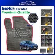 Breko Hexagon High Quality Car Floor Mat and Carpet Compatible With BMW X1 F48 (5 Seaters)