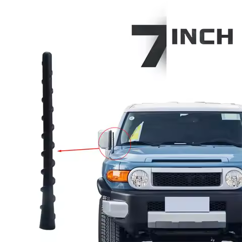 7 inch Short Black Antenna Mast Radio AM/FM Antenna Replacement For Toyota Tundra Tacoma FJ Cruiser