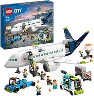 LEGO City Passenger Aeroplane 60367 Building Toy Set (930 Pieces) with a Large Aircraft, Apron Bus, 
