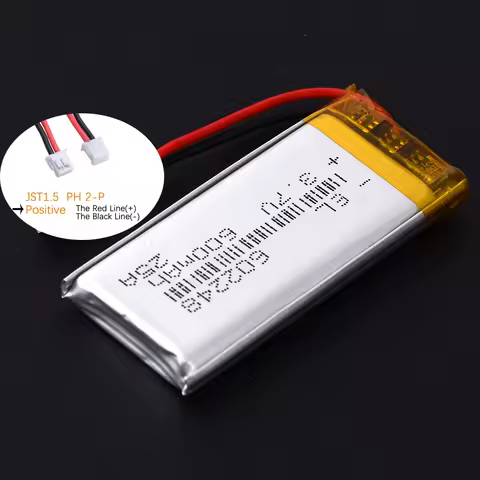 JST1.5mm 2Pin 3.7V 1200mAh 302248 402248 502248 602248 702248 802248 902248 102248 Lithium Polymer L