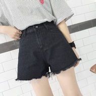 Retro high waist flash jeans female spring new Korean style loose slim