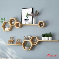Aesthetic wall decoration, minimalist wall shelf, bedroom accessories