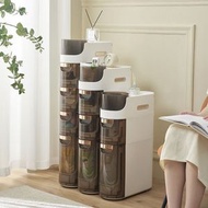 全城熱賣 - 抽屜式夾縫收納櫃 18寬夾縫抽屜櫃 衛生間多層抽屜式儲物櫃 規格 三層 [] [