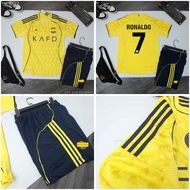 Al Nassr Football Kit Yellow 25/26 - High quality Dragon Scale Fabric - Name and Number Printed on D