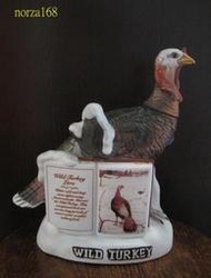 超精緻 1980年絕版WILD  TURKEY 火雞造形空酒瓶