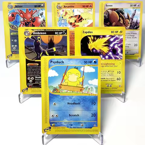 PKM Proxy Aquapolis (E2) Regular Game Cards PTCG Tyranitar Umbreon Scizor Slowbro Suicune Espeon Hou