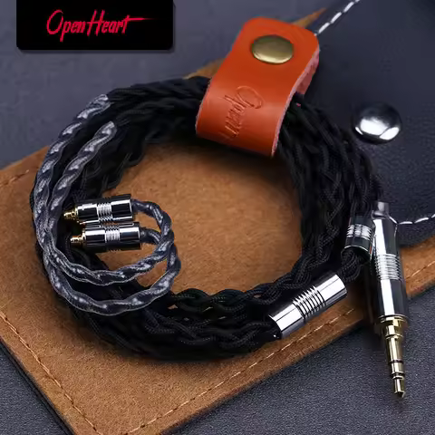 OPENHEART 4 Core Litz High Purity Silver Cable MMCX/0.78 2Pin/QDC 3.5/2.5/4.4mm Balance Earphones He