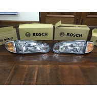 Headlamp Lampu Depan Bosch Chrome Cukup Lengkap Proton Wira, Satria,Putra,Arena