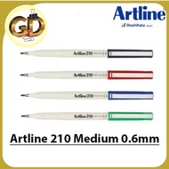 Artline 210 Writing Pen/Fineliner Pen/Menulis 0.6mm [EK-210N]