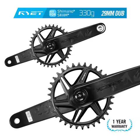 Carbon MTB Crankset 2025 LEXON Carbon MTB Bike Cranksets Superlight 330g DUB 29mm Spindle 170/175MM 