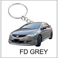 Honda fd grey keychain 2d