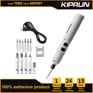 [Ready stock] KIPRUN Mini Electrical Screwdriver Power Tools 3.6V Rechargeable Multifucntion Cordless Power Drill with 11pcs bits kits set Household USB charge