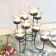 Romantic Iron Art Wedding Modern Creative Dinner Home Decor Valentine's Day Candle Holder Simple Dec