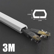 Self Adhesive PVC Wire Casing Wall Hide Line Trunking Optical Fiber Protector Cable Sleeve Rubber Fl