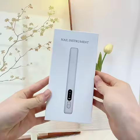 Electric Nail Drill 25000 RPM Cordless - Portable Nail Art Grinder Machine with 6PCS Bits for Home &