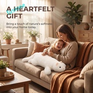 FUSIONEDGE Ferret Plush Toy, Soft Fluffy Lifelike Appearance Plush Ferret Stuffed Toy, Accompany Dol
