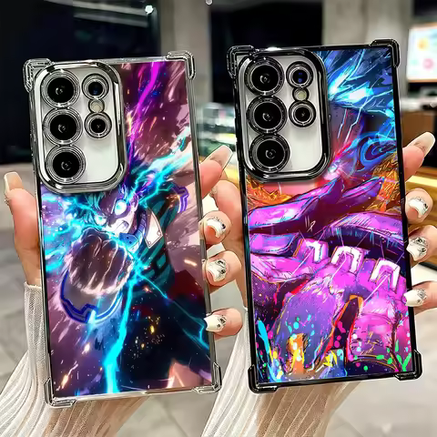 MHA My Hero Midoriya Izuku Deku Plating Phone Case For Samsung Galaxy S25 S26 Edge S24 S23 Ultra S22