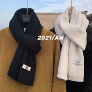 【Ready stock】情侣加厚冬季围巾男韩系学生百搭加厚纯色保暖围脖潮 Couple Thickened Winter Scarf Men's Korean Serie rb6E01FANd101